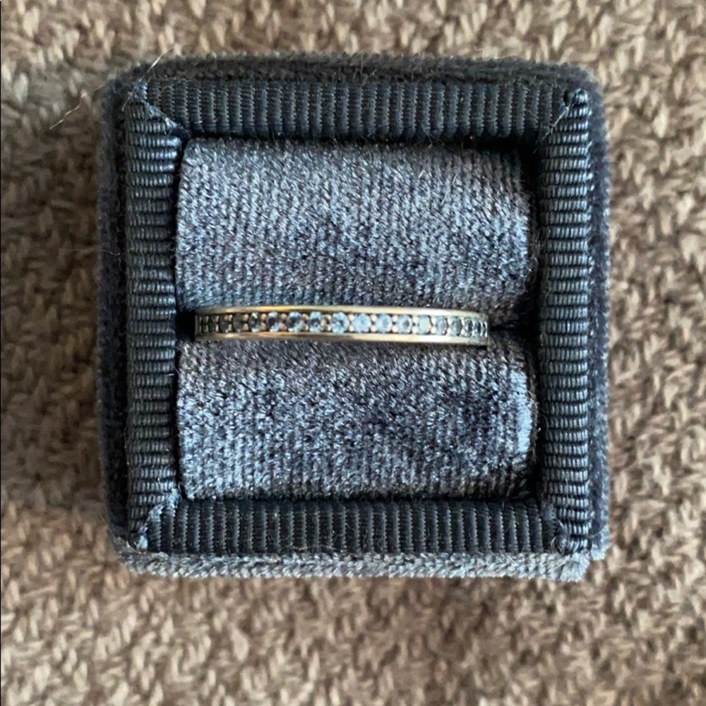 Blue Pandora Pave Ring